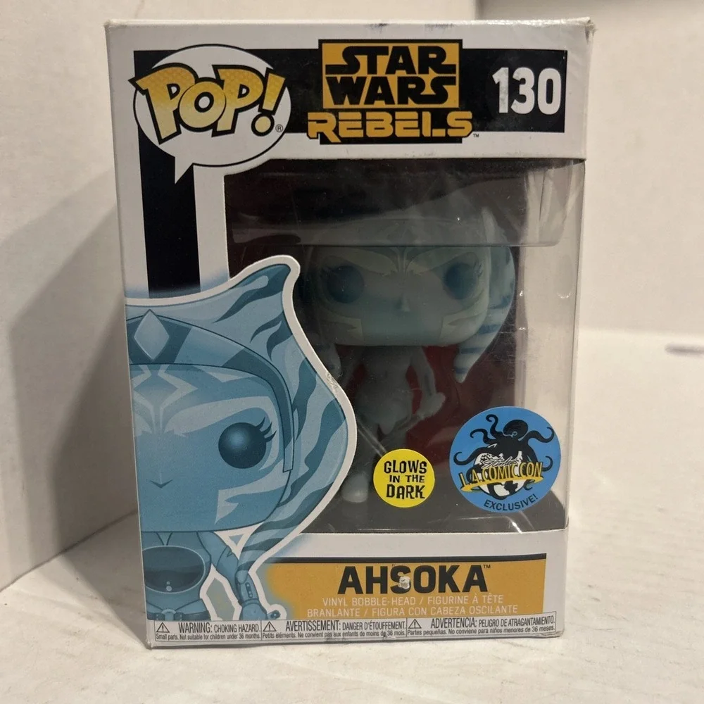 Ahsoka Funko Pop Star Wars Rebels Glow in the‎ Dark LA Comic Con Exclusive